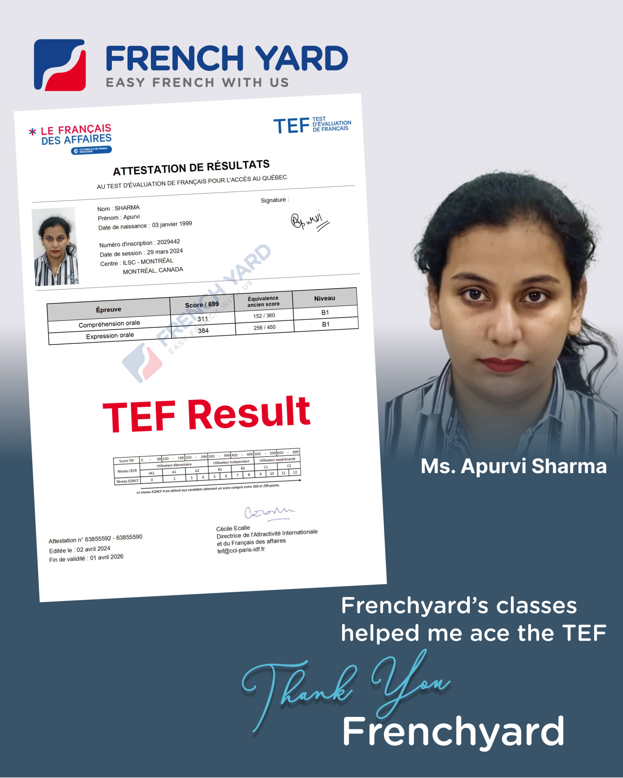 Student TEF Result