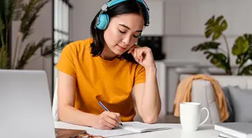 Student Learning French