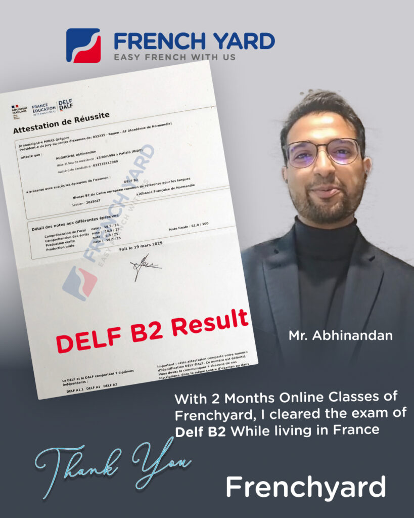 Student DELF B2 Result