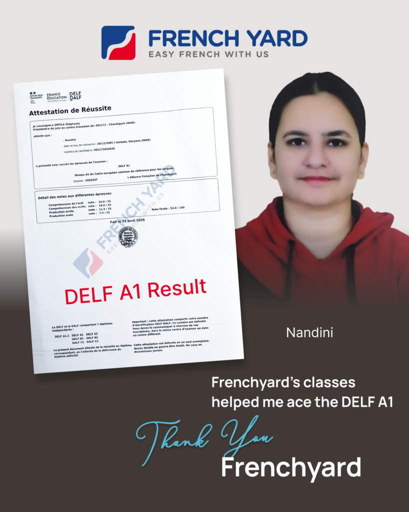 Student DELF A1 Result