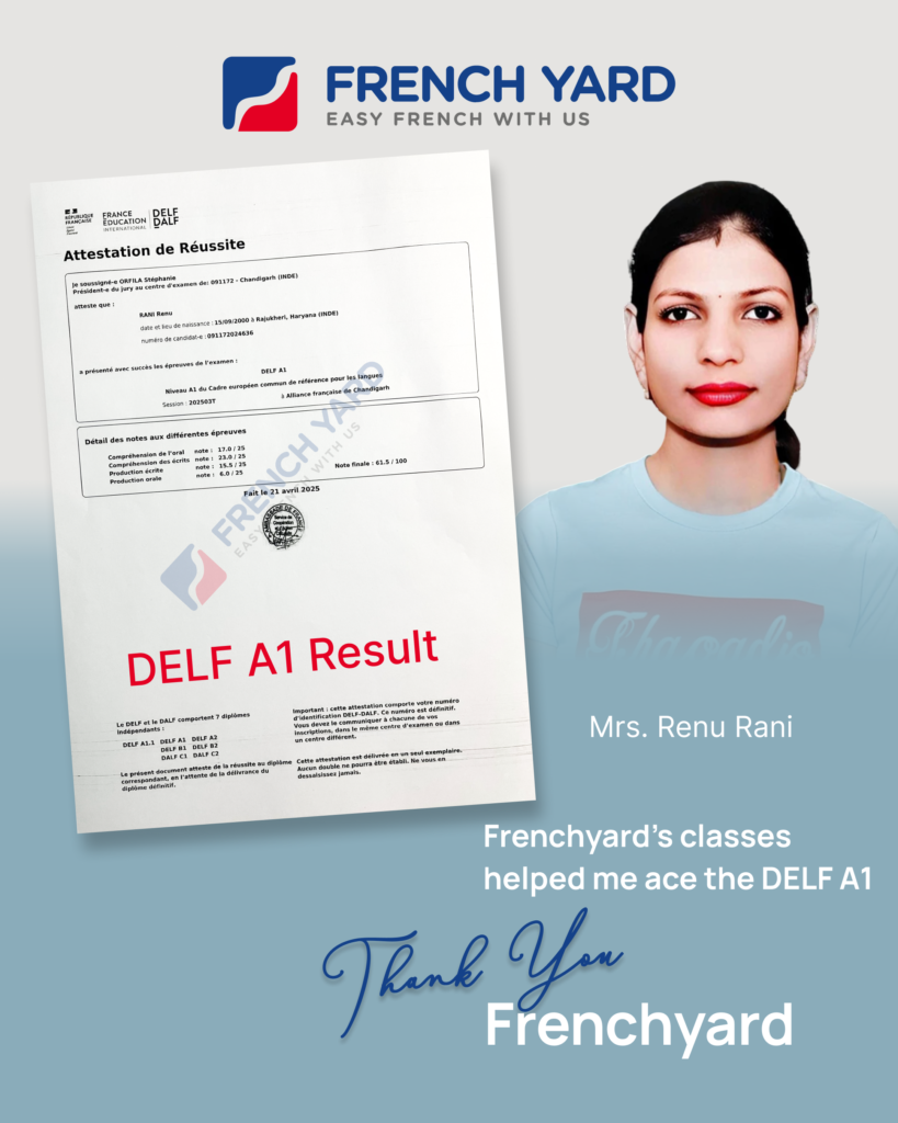 Student DELF A1 Result