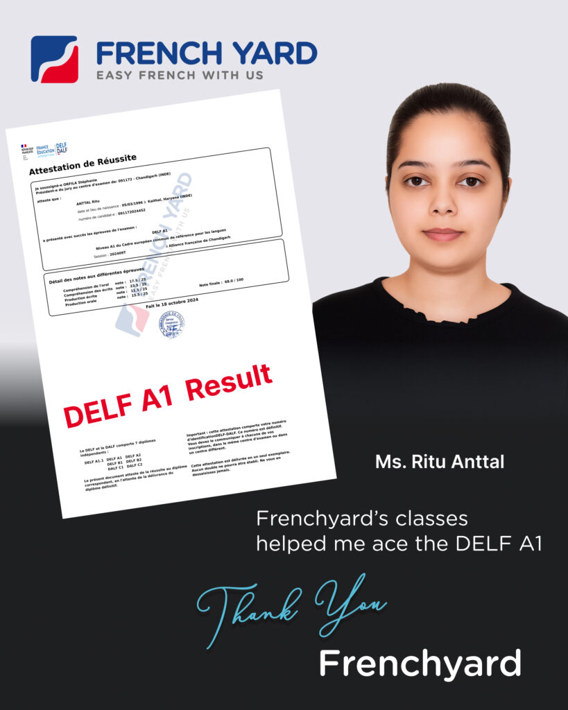 Student DELF A1 Result